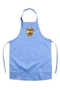 製作藍色掛頸圍裙 可調節  農場圍裙  烹飪  自訂印製LOGO  圍裙專門店 小農夫種植  AP189